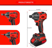 Draadloze Slagmoersleutel Ravon - 2-in-1 - 1/2" Driver Borstelloos, 2500 RPM Elektrische Sleutel, Maximaal Koppel 1500 Nm + Batterij