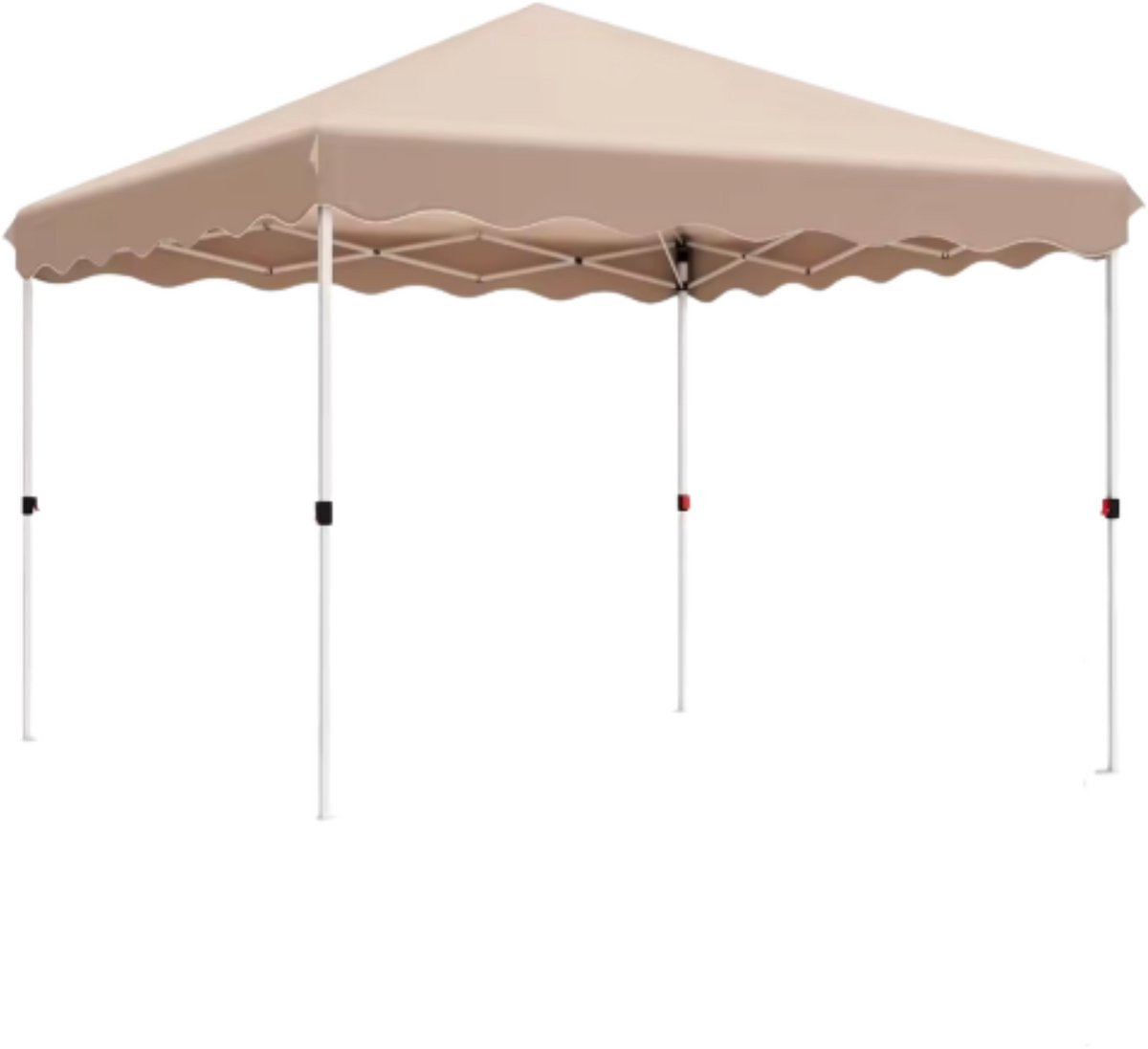 Gazebo Valora - Pergola - paviljoen - Partytent - Strandtent - Voor Terras, Feest en Achtertuin - 3x3m - Beige
