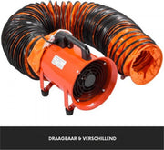 Ventilatieslang - 5 meter Flexibel - Luchtafvoerslang - Afzuigslang - 8 Inch / 20cm - PVC - Voor Afzuiging