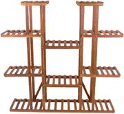 Houten plantenstandaard XL - 11 lagen - Plantenrek - Voor binnen & buitengebruik