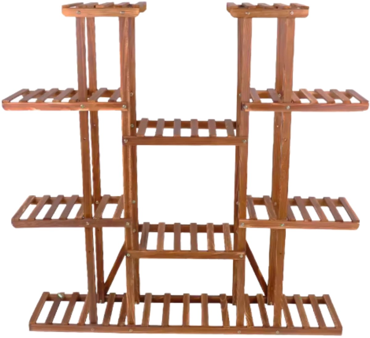 Houten plantenstandaard XL - 11 lagen - Plantenrek - Voor binnen & buitengebruik