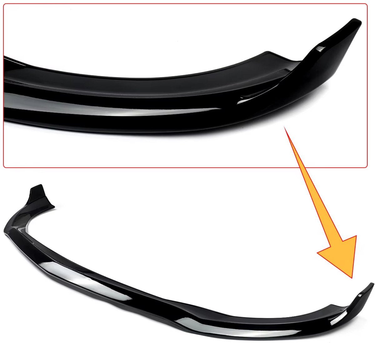 Dynasport LipDiffuser - Voorlip Diffuser Spoiler - BS Stijl - Gloss Zwart - Voor Mercedes S-Klasse W223 (2021-2023) - Auto Accessoires