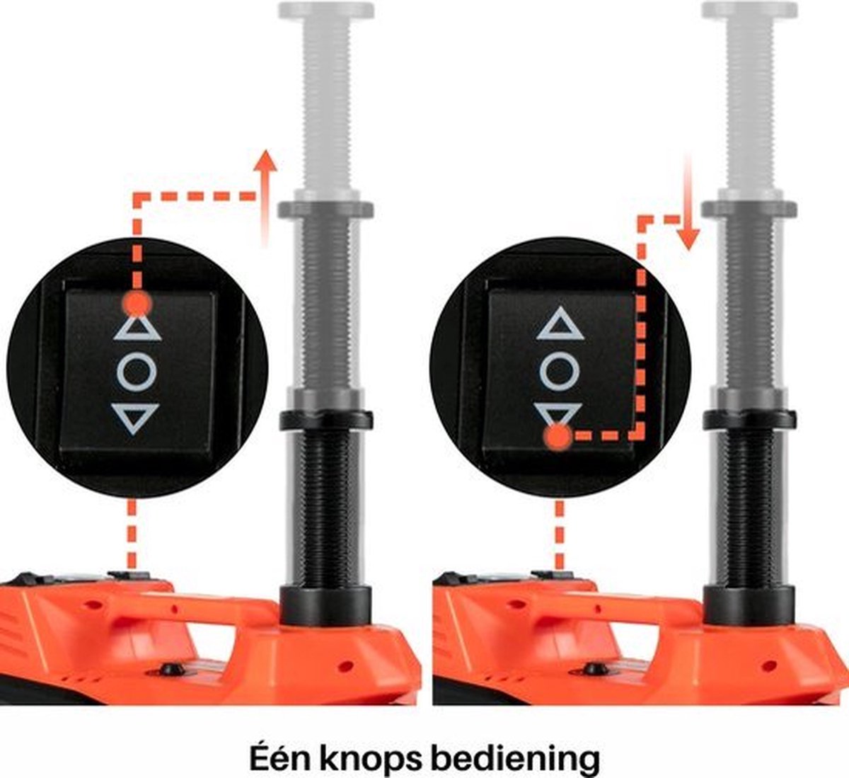 Happyment Hydraulische Krik PRO - Autokrik - Garage Krik - Lifting Apparatuur - Hydraulische Werkplaatskrik - Voor Auto, Camper, Caravan - 5 Ton Vermogen - Rood