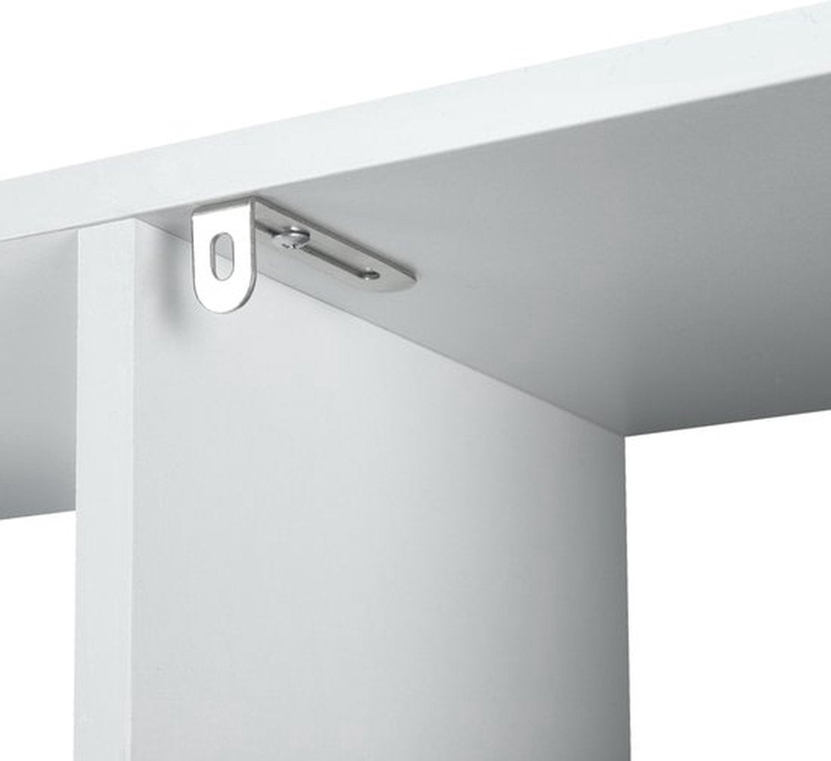 Bolt Edge Open Boekenkast - 9 Vakken - 1 Lade - Wit - Houten Boekenkast - 50 x 24 x 168cm