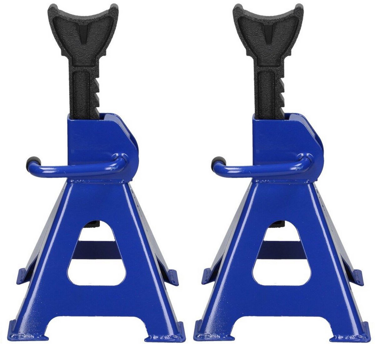 Stalen Asstandaards 2 Stuks Tavien - 3 ton - 9-Traps Verstelbaar - Bereik 290-430mm - Reparatie Hefgereedschap - Krikstandaard
