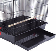 Vogelkooi - Voor binnen en buiten - Inclusief voerbakken - Met standaard
