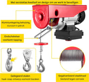 Elektrische hijskraan - 800KG - Draadloze afstandsbediening - Garage motor - Hefmotor - Lier