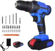 Accuboormachine 21V - Elektrische Schroefboormachine - 1500mAh Accu - 45Nm - 2 Snelheden - 25+1 Koppelstanden