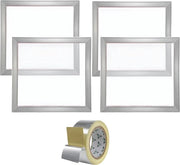 Zeefdrukkit - 4 stuks Aluminium - Zeefdruk set frame - zeefdrukframes 46x51CM - Startersset - Zeefdrukraam - Zeefdrukpers