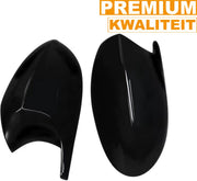 Spiegelkappen - Voor BMW E90/E91/E92/E81 PRE-LCI - Auto accessoires - M3 stijl - Gloss Zwart