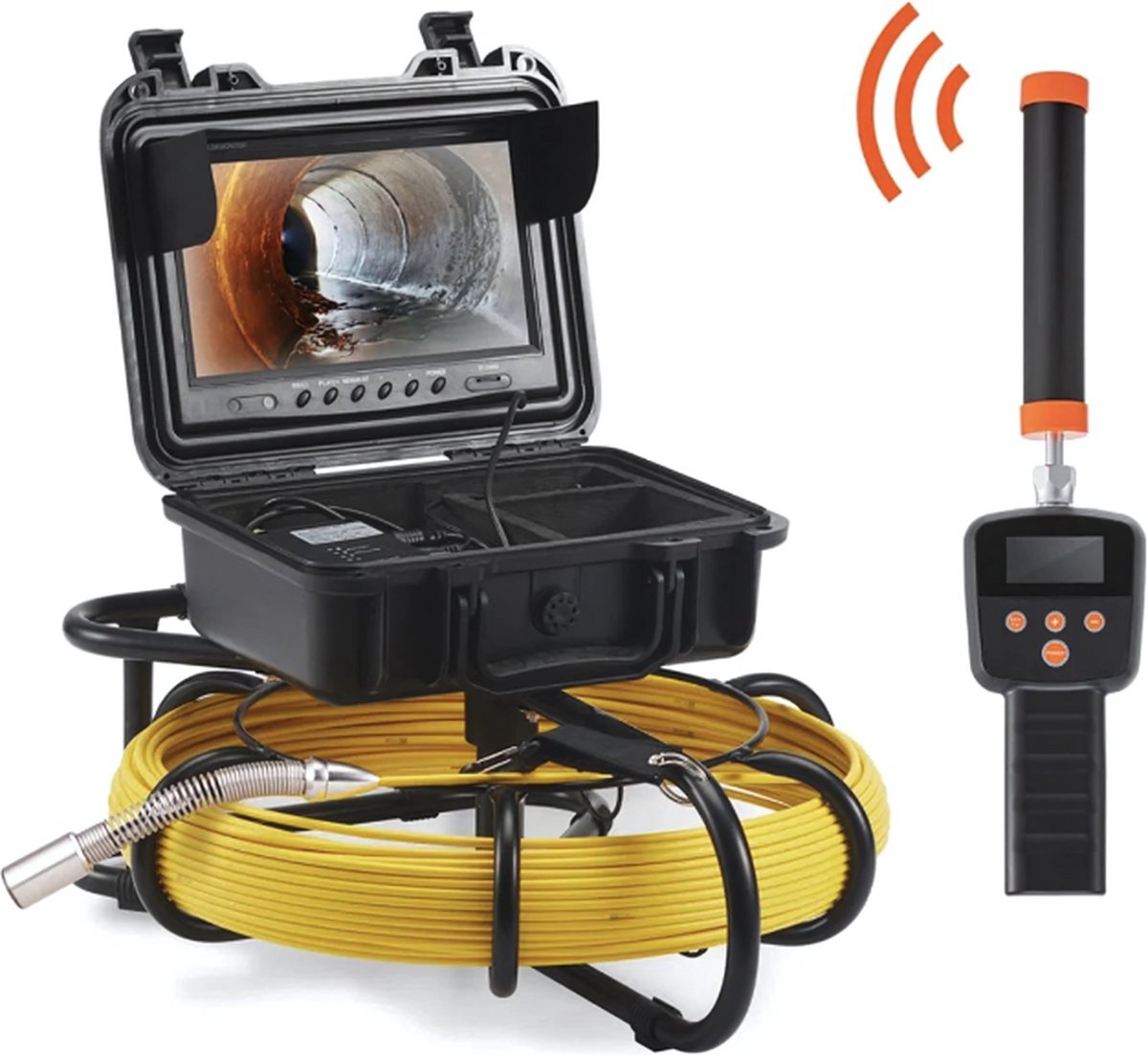 Endoscoop inspectie camera PRO - Rioolcamera - Inspectiecamera - - 50m Lokalisatie Apparaat voor Ondergrondse Leidingen