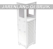 Badkameropbergkast Nevo - Opbergkast - Badkamermeubel - 4-Laags - 90cm