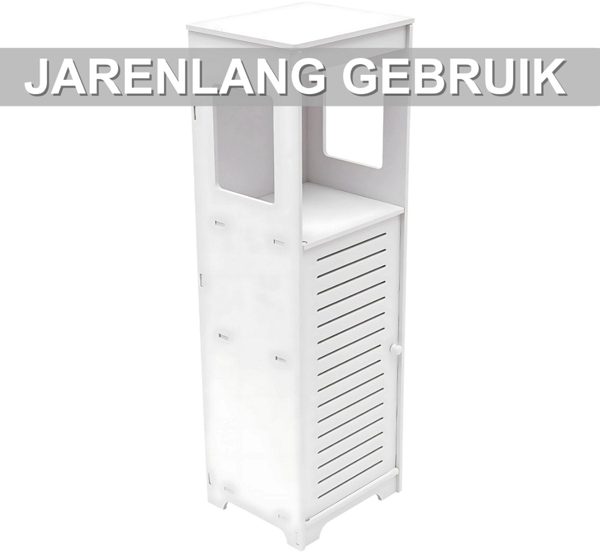 Badkameropbergkast Nevo - Opbergkast - Badkamermeubel - 4-Laags - 90cm