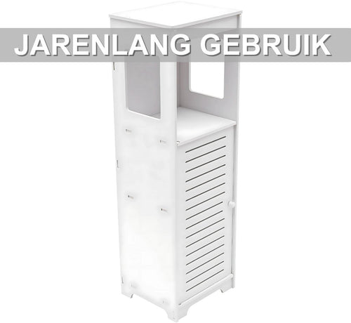 Badkameropbergkast Nevo - Opbergkast - Badkamermeubel - 4-Laags - 90cm