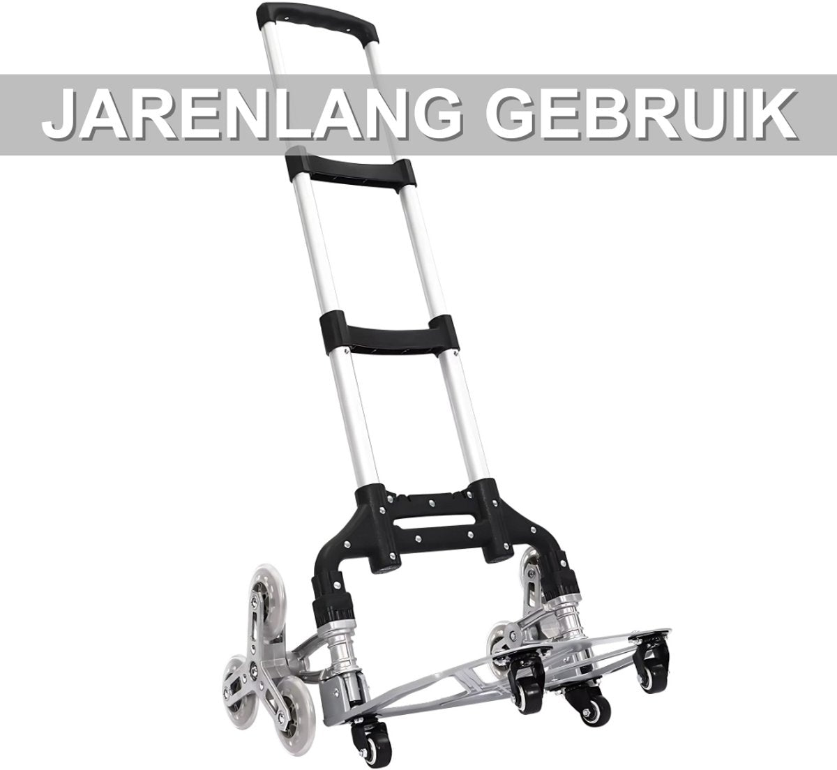 Opvouwbare trapsteekwagen - Steekwagen - Transportkar - Transportwagen - Transporthulp - 100kg