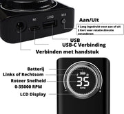 Happyment Pedicureset Electrisch - Elektrische Nagelvijl - Pedicureset Professioneel - Nagelfrees - Nagelfrees Elektrische - Voeten - Handen