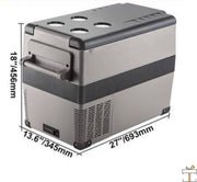 Happyment Koelbox deluxe 45L - Vriezer en koelkast -Elektrisch - Camping - Auto, vrachtwagen - DC 12V/24V - AC 100V/240V - Koelt en verwarmt