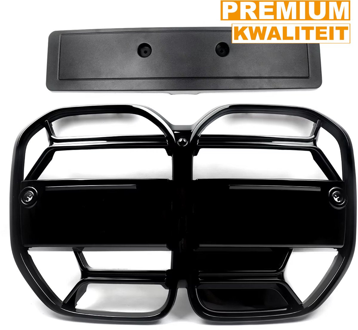 Voorbumper - Voor BMW G22/G23 2021-2023 - Auto accessoires - CSL stijl mesh grille - Gloss Zwart