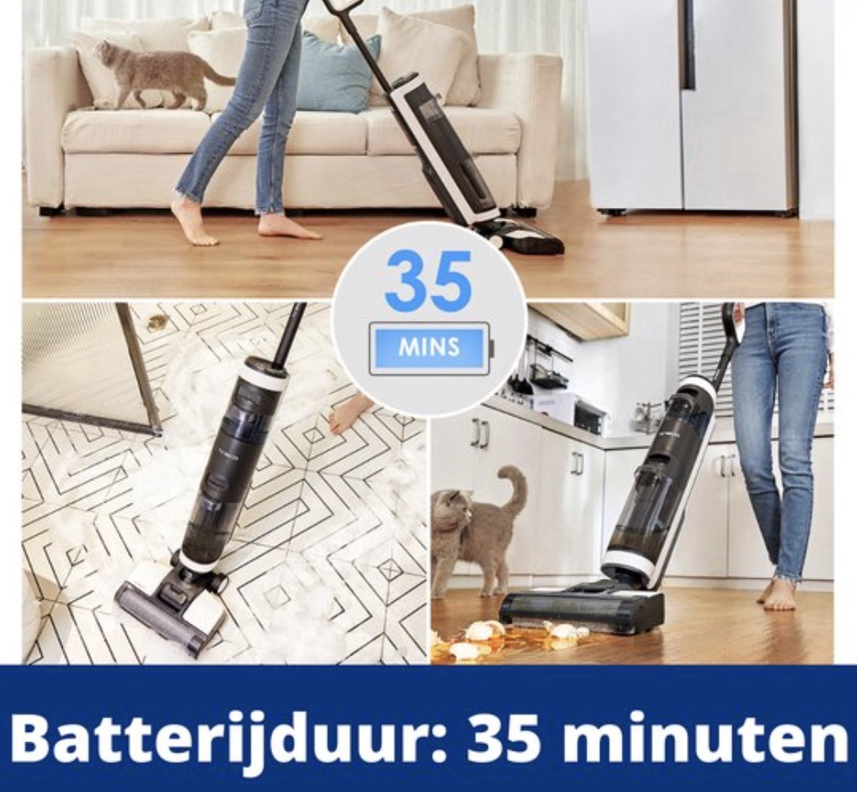 Bolt Edge Stoomreiniger - Elektrisch - Multifunctioneel - Voor vloeren en tapijten