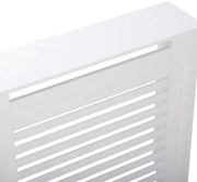 Radiatorombouw Vortex - 78x92 cm - Ombouw rooster - Horizontale panelen - MDF - Stijlvol - Grijs