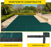 Zwembadafdekking - Afdekzeil - Zwembad - Rechthoekig Veiligheidszeil - 10,36 m - PP Zeil Outdoor