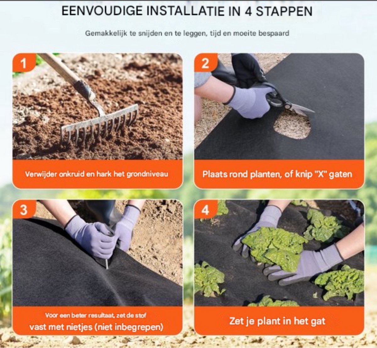 Worteldoek gronddoek - 457x610 cm - Onkruiddoek - Tuin