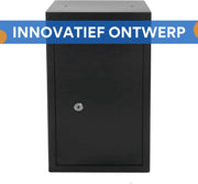 Kluis - Voor Slaapkamer, Studeerkamer en Magazijn - 60L Veiligheidsbox - met Sleutels - Zwart
