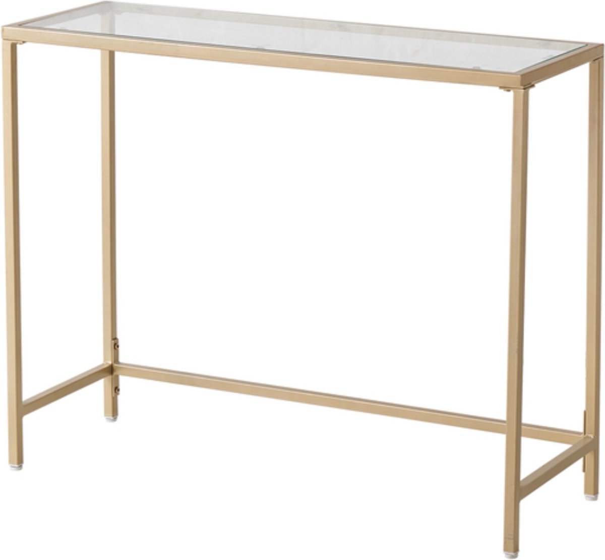 Console Tafel - Transparant goud - Wandtafel - Bijzettafel - 100cm breed