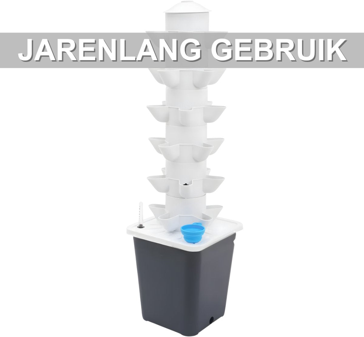 Kweeksysteem - Plantentoren - Voor tuin en binnengebruik - Wit
