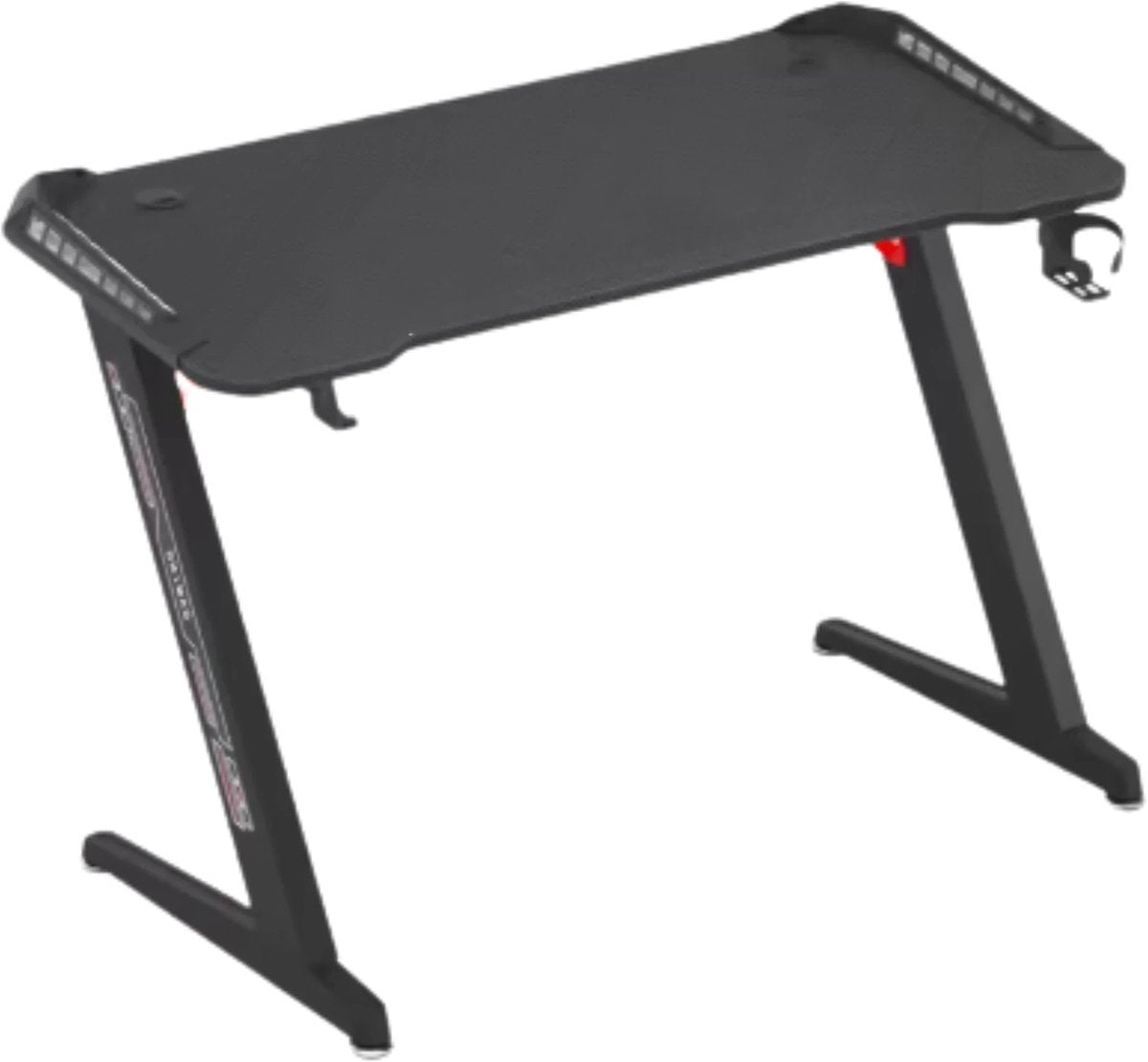 Gaming bureau Nevio Valora - Met LED verlichting - 140cm desk - Metalen poten