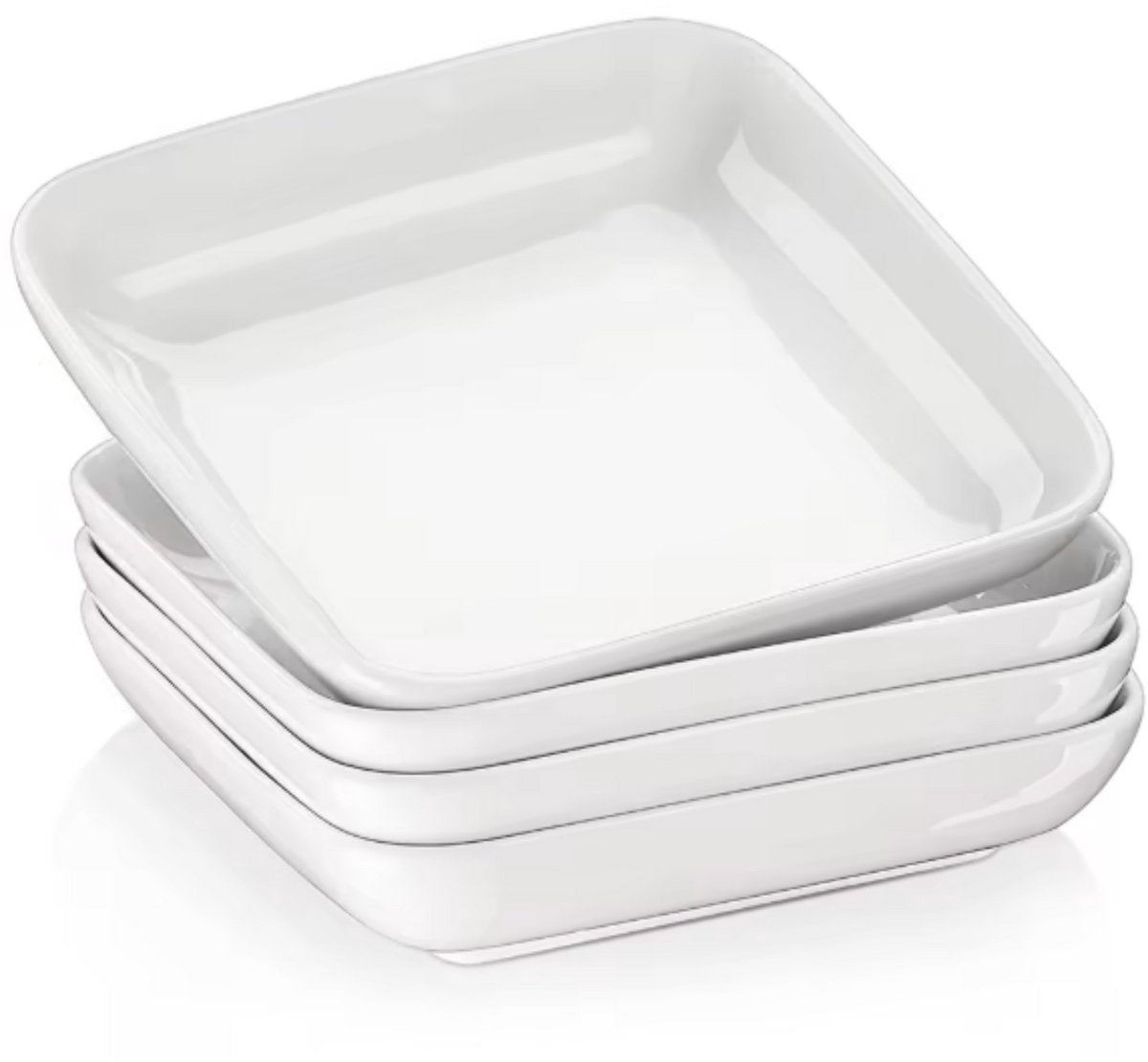 Opulent Dinerborden – 4 persoons – Wit Keramisch – Serviesset – Breakfast Plates