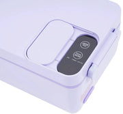 Elektrische Lunchbox 35,2 Oz - Voor Onderweg, Kantoor & School - Draagbaar & Oplaadbaar met Touchscreen Bedieningsknop - Inclusief Geïsoleerde Tas - Paars