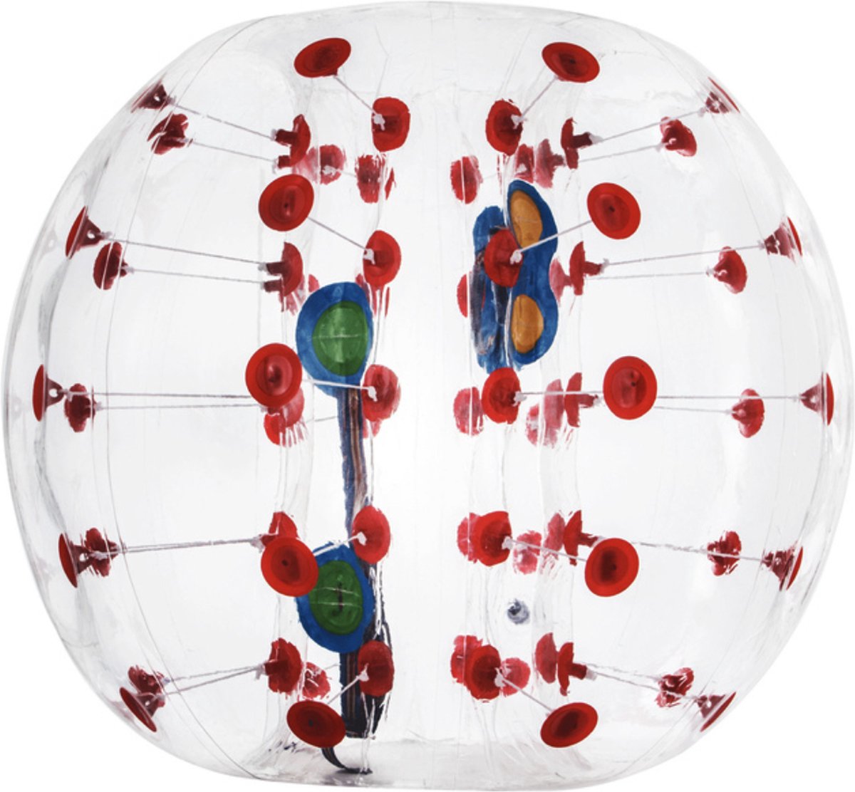 Happyment Bumperball - Opblaasbal - Bumpervoetbal - Plezier - Voor Kinderen - Buitenspelen - Rood