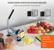 Frietensnijder - Patasnijder - Aardappelsnijder - 12,7/9,5mm - RVS