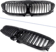 Voorbumper Grille Deluxe - Voor BMW 5 Serie G30/G31 (2017-2020) - Actieve Luchtluik - BLK + Chroom - Auto accessoires