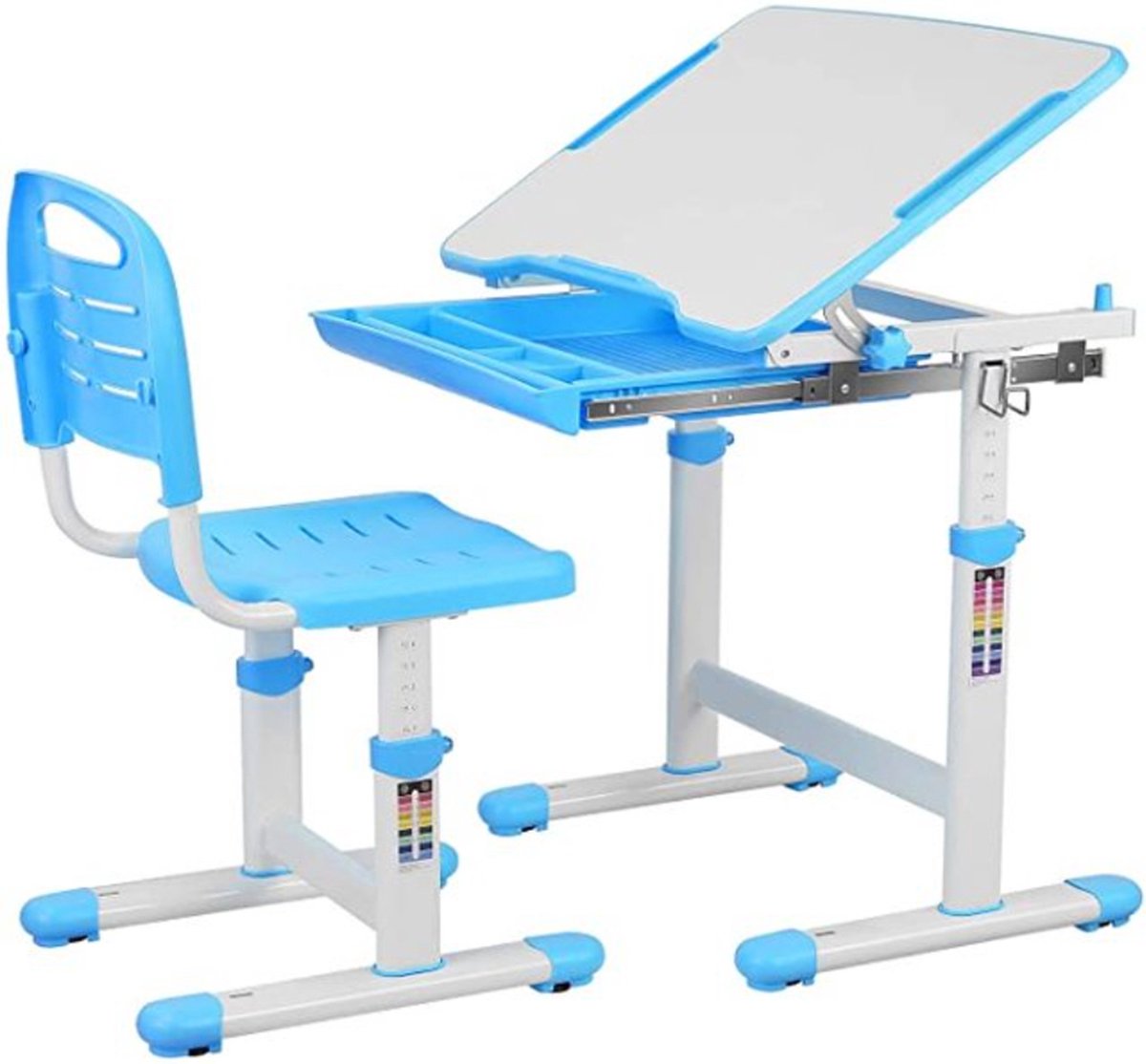 Happyment Kinderbureau - Kindermeubel - Speeltafel - kinderbureau - Tekentafel - Blauw