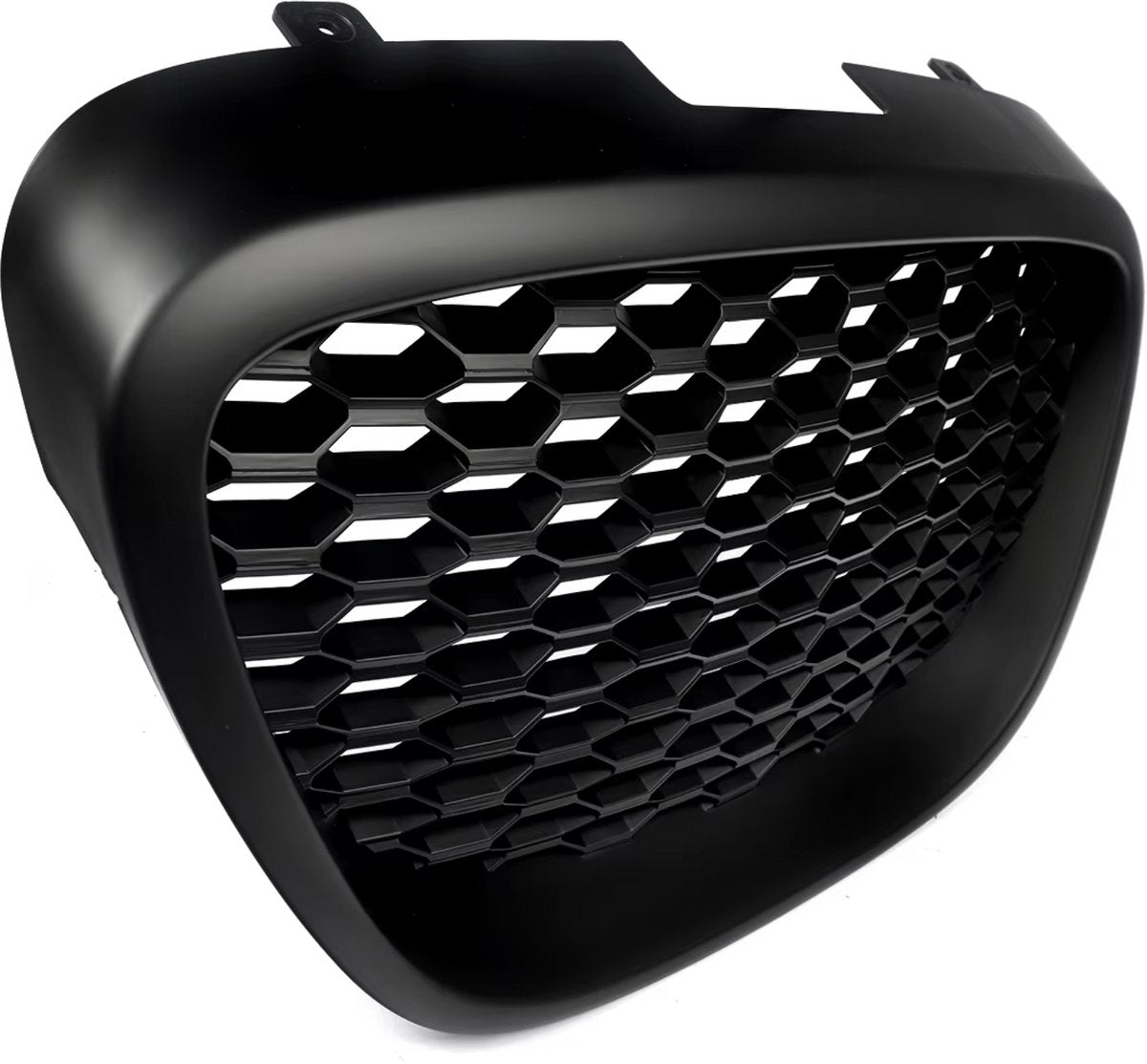 Voorbumper - Voor Seat Leon MK2 1P 2006-2009 - Auto accessoires - Mesh grille - Hittebestendig - Mat Zwart