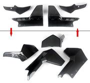 Lipdiffuser Aerojet - Voor- en Achterlipdiffuser - Voor BMW G05 X5 (2018-2022) - M Sport Bumper - Gloss Black Carbon Look - Auto accessoires