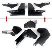 Voor- en Achterlipdiffuser - Voor BMW G05 X5 (2018-2022) - M Sport Bumper - Gloss Black Carbon Look - Auto accessoires