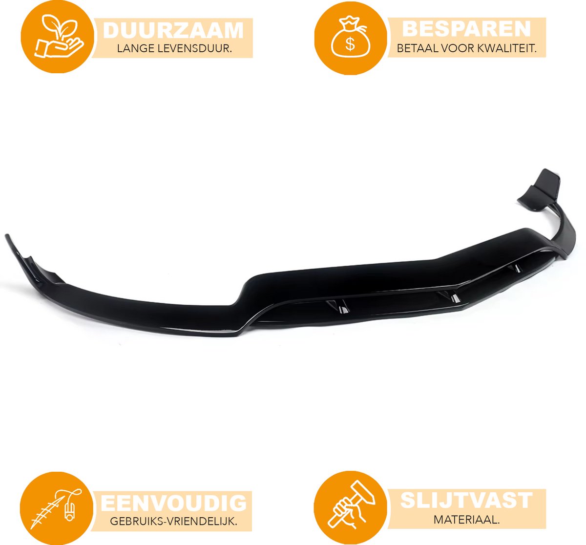Voorbumper - Voor Mercedes E-Klasse W207 Coupe 2014-2016 - Auto accessoires - Lipspoiler - Gloss Zwart