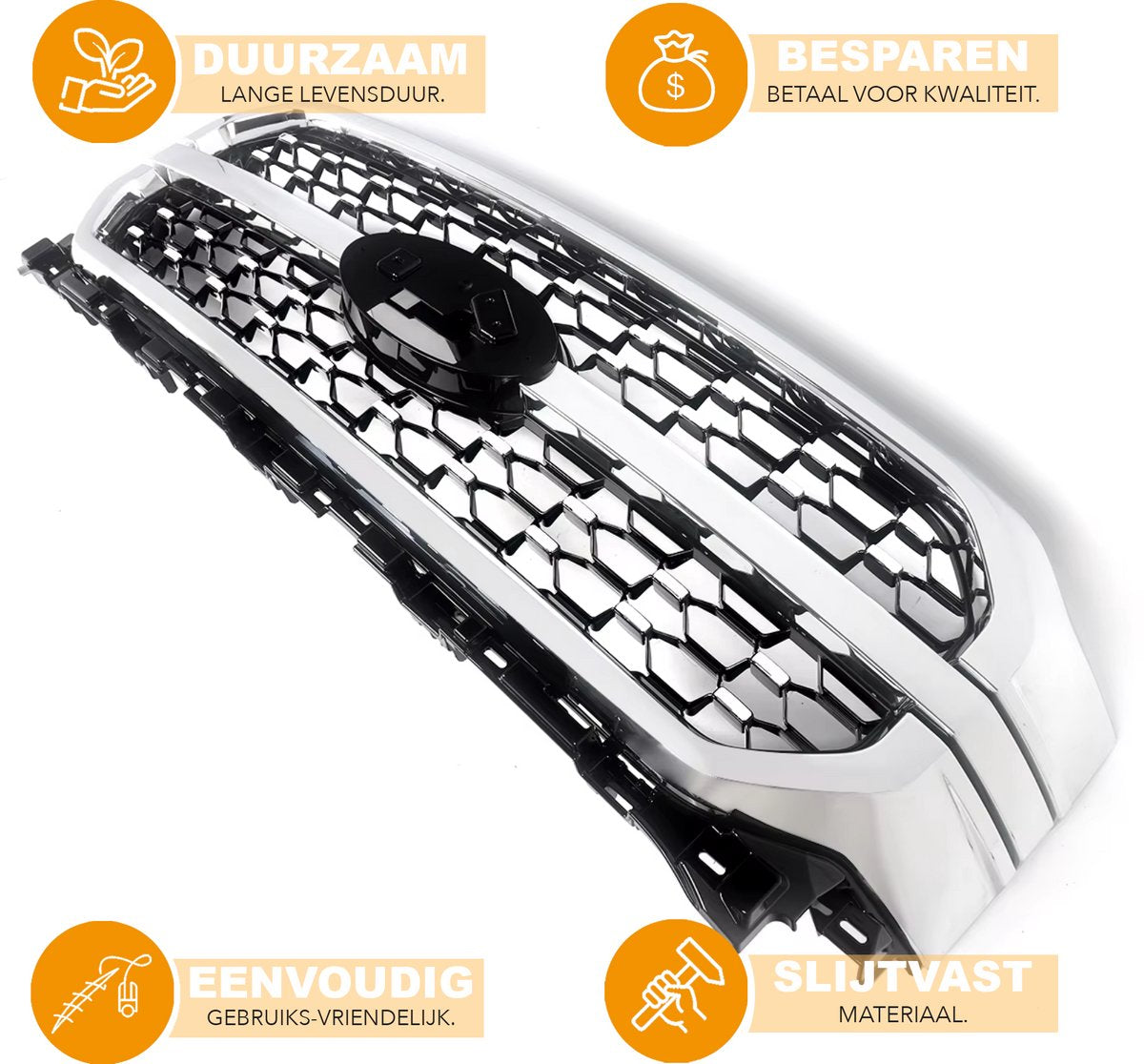 Voorbumper - Voor Ford F-150 2021-2023 - Auto accessoires - Racing grille - Honingraat rooster - Mesh stijl