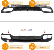 Diffuser Deluxe Vultran - Achterbumper Diffuser Deluxe - Voor Mercedes E-Klasse W212 (2014-2016) - AMG E63 Stijl - Glanzend Zwart - Auto Accessoires