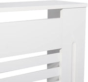 Radiatorombouw Tavien - 172x92 cm - Ombouw rooster - Horizontale panelen - MDF - Stijlvol - Wit