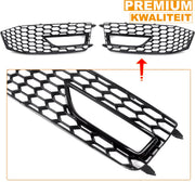 Grille - Voor Audi A4 B8.5 S-Line S4/RS4 2013-2015 - Auto accessoires - Mistlichtgrille - Honingraat grille - Zwart