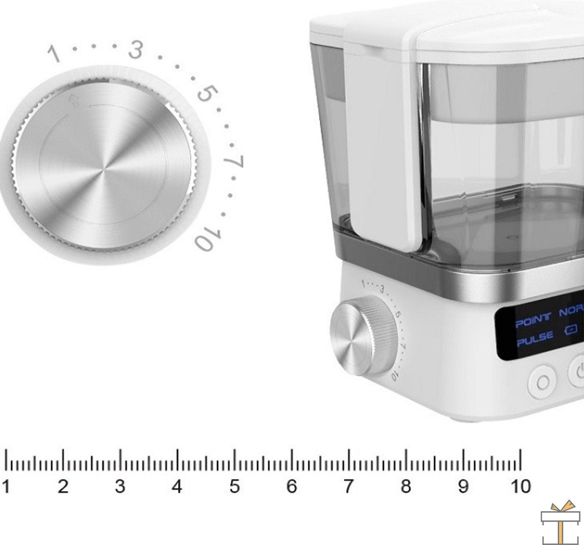 Happyment Waterflosser - Tandsteen verwijderaar - Monddouche - Flosapparaten - Wit