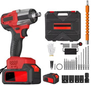 Accu-Slagmoersleutel 1/2 Inch - 550Nm Borstelloos Slagpistool - Hoog Koppel - Inclusief 4 Dopsleutels & Batterij