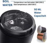 Happyment Compacte Draagbare Koffie Machine Draadloos - Hoge Kwaliteit Espresso Machine Oplaadbaar - Mini Koffie Zet Apparaat - Portable Coffee Maker - Koffie Cubs - Filterkoffie