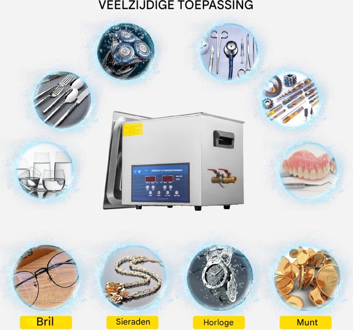 Ultrasoon Reiniger - Diepe Reiniging - Perfect Voor Delicate Objecten