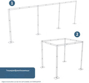 Rozenboog Fioren - Bruiloft decoratie - 300CM - Buitenluifel - Rozenboog - Versiering - Multifunctioneel voor ceremonies en feesten