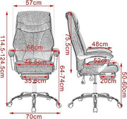 Bolt Edge Bureaustoel - Ergonomisch - Voor volwassenen - Lichtgrijs - Met voetsteun - Verstelbaar